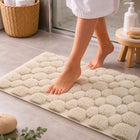 Badematte PLOP, Badvorleger mit 3D Hoch-Tief-Design Farbe Beige