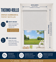 Klemmfix-Rollo, bedruckt, Verdunkelung, Rollo ohne Bohren in Grau
