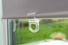 Thermo Springrollo/Mittelzugrollo Verdunkelung, Rollo ohne Bohren in Grau
