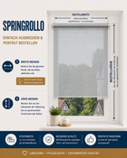 Thermo Springrollo/Mittelzugrollo mit Strukturstoff, Verdunklung, ohne Bohren in Lavendel
