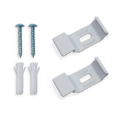 K-home Wand/Deckenträger für Klemmfix Doppelrollo - Silber