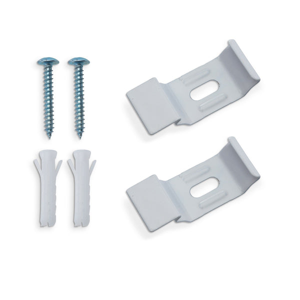 K-home Wand/Deckenträger für Klemmfix Doppelrollo - Silber